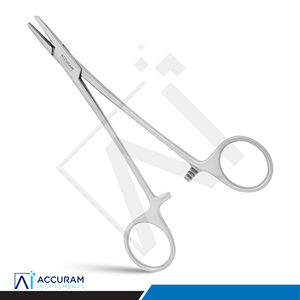 Portaagujas Accuram Mayo Hegar de 15 cm, Instrumento Quirúrgico de Acero Inoxidable Autoclavable, Aplicador de Sutura Médico Dental con Certificación CE - Product Image 1