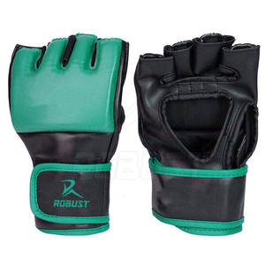 Gants de MMA en cuir avec fermeture auto-agrippante, antidérapants, forte adhérence pour l'entraînement, la boxe et les exercices - Product Image 6