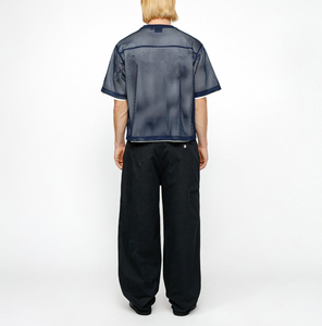 Camiseta de malla de manga corta unisex con logotipo personalizado de talla grande transpirable para baloncesto, béisbol, fútbol, ropa de calle - Product Image 3