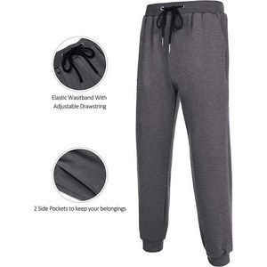 Custom Two Piece Set Men's Winter Hooded Joggers Suits Set Wholesale Polyester/Cotton Fleece <b>Grey</b> Color Tracksuits Sets - Product Image 5