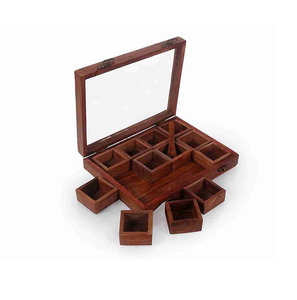 Caja de especias de madera elegante, accesorios decorativos de utensilios de cocina de alta tendencia, los más exigentes por debajo de su presupuesto - Product Image 5