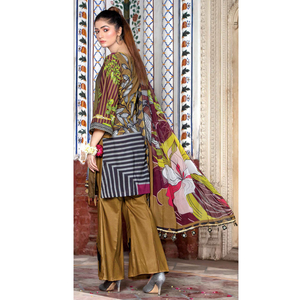 Robe d'été pour femmes pour la pelouse Fête Vacances Taille élastique Traditionnelle Pakistanaise Salwar Kameez Nouveau Style Robe Maxi - Product Image 2