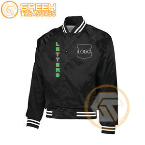 Alpha personnalisé | Veste universitaire brodée en satin Kapa Sorority Vêtements grecs respirants de haute qualité Vestes Alpha pour femmes - Product Image 4