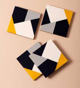 Moldes rectangulares de silicona y HDPE para madera y resina hechos a mano de lujo de madera maciza café té posavasos de calor personalizado - Product Image 5