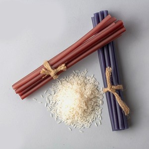 หลอดดูดแป้งมันสำปะหลังสำหรับดื่มชานมเย็นและร้อนไม่มีรสใส่ผงข้าว - Product Image 1