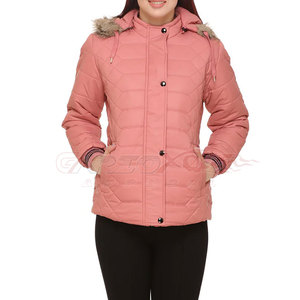 Veste bouffante en peau de mouton XL de superbe qualité pour femmes Conception personnalisée Caractéristique respirante Hiver Col montant Fourniture de tissu en gros - Product Image 4