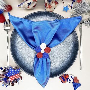 Rond de serviette fleur en rotin fait à la main Décor de table de Noël indien exclusif avec du bois papier métal fabriqué à la main Style parfait - Product Image 6