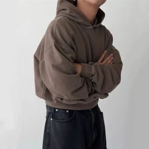 Full Zipper Up Mask Hombres Sudadera con capucha Unisex Hip Hop Heavyweight Full Zip Hoodie Custom Oversized Hoodie 100% Cotton - Product Image 5