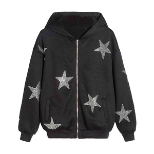 Nouvel arrivage de sweats à capuche pour hommes en strass sweats à capuche légers de qualité supérieure pour hommes coton polyester matériaux les plus vendus vendus - Product Image 4