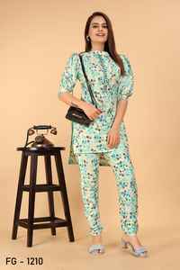 Nouveaux vêtements d'été traditionnels élégants 2 pièces ensemble avec haut pantalon entièrement cousu numérique imprimé une poche latérale en coton pour les fêtes - Product Image 5