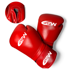 Gants de boxe professionnels pour adultes SAVOW FIGHT WEAR, emballage personnalisé, cuir synthétique de qualité supérieure, respirant, anti-humidité, fermeture à boucle. - Product Image 6