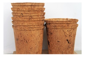 Pots de démarrage de graines de coco biodégradables d'intérieur et d'extérieur Pot de germination de graines naturelles écologiques du Vietnam - Product Image 3