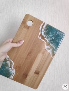 Planche à découper moderne de cuisine ronde Bois et résine Dernières Offre Spéciale Planche à fromage multifonctionnelle - Product Image 3