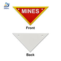 Panneaux d'avertissement pour mines en PVC personnalisés Panneau de danger pour mines en PVC réfléchissant haute visibilité