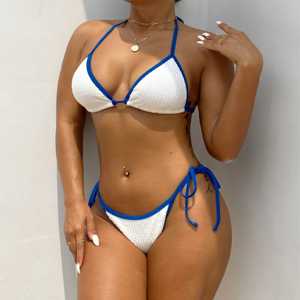 OEM Traje de baño de verano Mujeres Traje de baño Bikini Conjunto de dos piezas Sexy Ladies Custom Bikini Set para Fitness y Ropa de playa Bikinis de las mujeres - Product Image 1