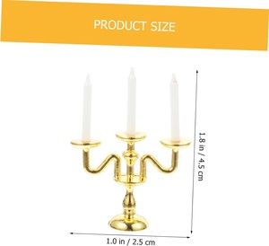 Juego de 2 candelabros de Navidad de alta calidad con lazo, hermoso Metal decorativo para festivales para regalos y decoración del hogar - Product Image 4