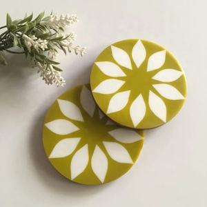 New Stylish Trending Design Resin Solid Wooden Tea Cup <b>Mats</b> Pads At Low Price High Standard Tableware Dinnerware Drink Coaster - Product Image 4