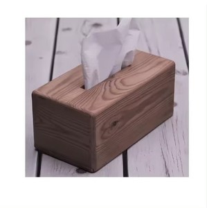 Porte-mouchoirs en bois de qualité supérieure en forme de carré Boîte de support de couverture rectangulaire en bois d'acacia à bas prix - Product Image 2