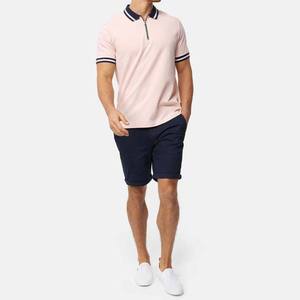 Nueva moda para hombre para Polo camiseta personalizada impresa de algodón de manga corta de talla grande antiarrugas transpirable y diseño de patrón sólido - Product Image 2
