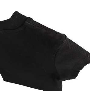 Camiseta corta personalizada, Tops cortos de manga corta para mujer, Top corto liso con logotipo personalizado, Camisetas básicas ajustadas, Tops cortos - Product Image 5