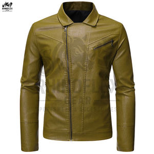 Nouvel arrivage de veste en cuir pour hommes veste en cuir PU vestes de moto en cuir de vachette de qualité supérieure - Product Image 3
