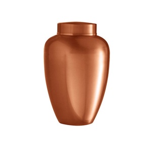 New Cremation Urn Copper Plated Personalized <b>Memorial</b> Ashes Container Urn <b>Keepsake</b> Iron and Steel Urn for Sale - Product Image 2