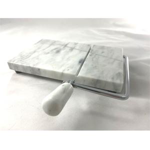 Coupe-fromage en marbre blanc 8'' x 5'' - Product Image 1