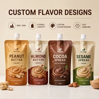Pochette souple à bec verseur en PE de qualité alimentaire, résistante à l'humidité, avec logo personnalisé en relief, pour l'emballage de savon liquide