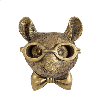 Décoration murale Tête d'animal Sculpture de cerf décorative en métal Tête d'animal murale Cerf décoratif pour la maison sur mesure - Product Image 1