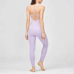 Combinaison de yoga durable pour femmes top designs respirant anti-rides combinaison de yoga avec logo personnalisé/couleur à prix réduit - Product Image 3