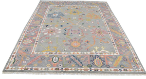 Super Sell 2024 Modern Oushak Alfombra persa Hermoso diseño floral Decoración de piso Lana hecha a mano Estilo tradicional para la venta - Product Image 2