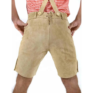 Pantalones cortos de alta calidad al por mayor Long Bavarian Lederhosen para hombres Pakistán mini Bavarain shorts 2025 - Product Image 3