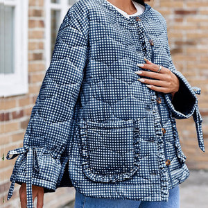 Gilet en duvet unisexe à manches longues avec logo personnalisé veste d'hiver décontractée pour femmes brodée et coupe-vent personnalisée - Product Image 4