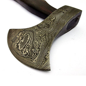 Hacha de acero de Damasco Profesional servicio OEM ODM calidad superior personalizada al por mayor con detalles hechos a mano y mango de madera - Product Image 4