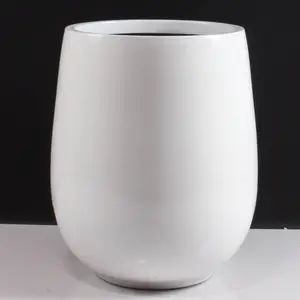 Vaso de fibra de vidro artesanal para plantadores, novo estilo, quadrado, durável, decorativo, para jardim, original, fabricante original