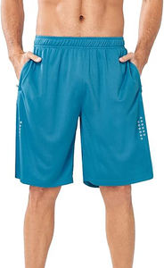 Pantalones cortos de tenis para hombre, pantalones cortos de malla de entrenamiento para hombre con estampado personalizado, cintura con cordón, secado rápido, pantalones cortos deportivos divididos para gimnasio para hombre - Product Image 2