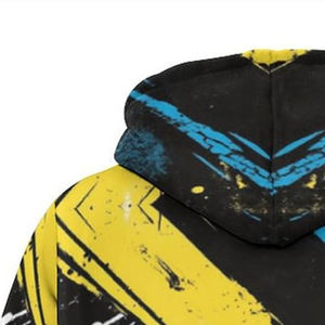 Pulls à capuche personnalisés avec impression numérique par sublimation pour hommes Sweat à capuche pour hommes avec logo personnalisé avec impression numérique Vintage Hip Hop Basics - Product Image 5