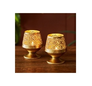 Decorative Best Price Luxury Ins Style Metal <b>Tealight</b> Candle Holder Unique Design for Handcrafted Christmas Wholesale - Product Image 1