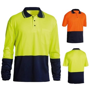 Polo de travail pour hommes Polo à manches longues hommes Polyester respirant séchage rapide vêtements de Construction d'été - Product Image 1