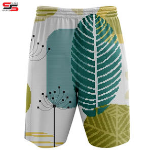 Polyester Fabric Waterproof Drawstring Waistband Men's <b>Swim</b> Beach <b>Shorts</b> Sublimation Printed <b>shorts</b> - Product Image 2