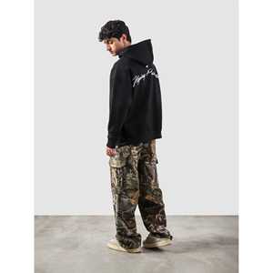 เสื้อฮู้ดซิป Flying Predator แบบสั่งทำพิเศษ ผ้าเฟรนช์เทอร์รี่สำหรับฤดูหนาว สตรีทแวร์ ปักลาย 3 มิติ ไซส์ XXS ถึง 6XL พิมพ์ลายสกรีนสีพื้น - Product Image 6