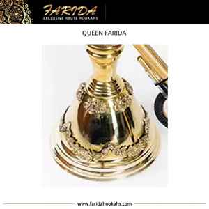 Chicha égyptienne de luxe Farida de qualité supérieure, édition limitée, très vendue, en laiton avec finition laquée, design courbé soudé à la main - Product Image 2