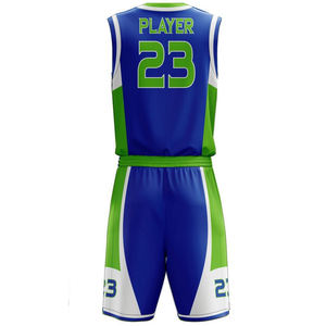Juego de uniforme de baloncesto azul para hombre, ropa deportiva ligera de calidad Premium, tela que absorbe el sudor para una comodidad Superior - Product Image 3