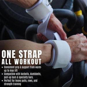 Sangles de musculation personnalisées avec logo en silicone, bandes de poignet pour la musculation, antidérapantes, pour la musculation - Product Image 2