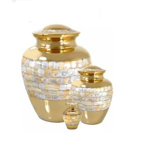 โกศเผาขายร้อนสำหรับกองขี้เถ้ามนุษย์อุปกรณ์งานศพโลหะเผาศพผู้ผลิตและส่งออก - Product Image 3