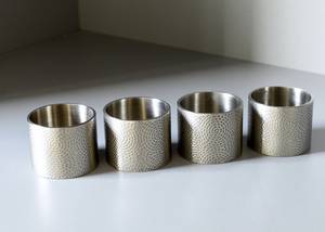 Metal Geometric <b>Circles</b> Dashes Napkin <b>Ring</b> For Wedding Home Restaurant Hotel Table Decor in Bulk Price - Product Image 5