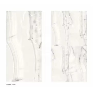 Onyx Grey Veil Plaques de Porcelaine 48x96in 1200x2400mm Vanité Fabriquée pour Cuisines et Murs Carreaux de Granit en Pierre Artificielle - Product Image 1