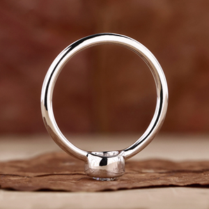 Bague de fiançailles solitaire EVS en diamant blanc rond brillant de 2,0 carats, cultivé en laboratoire, sertie clos - Product Image 6