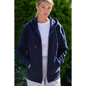 Pull à capuche en éponge française pour femmes, fabricant de gros avec logo personnalisé pour les collections de marques privées - Product Image 5