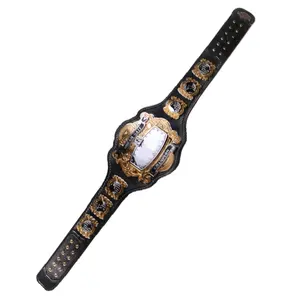 最便宜的批发摔跤锦标赛腰带金属锌合金银板定制设计世界摔跤腰带